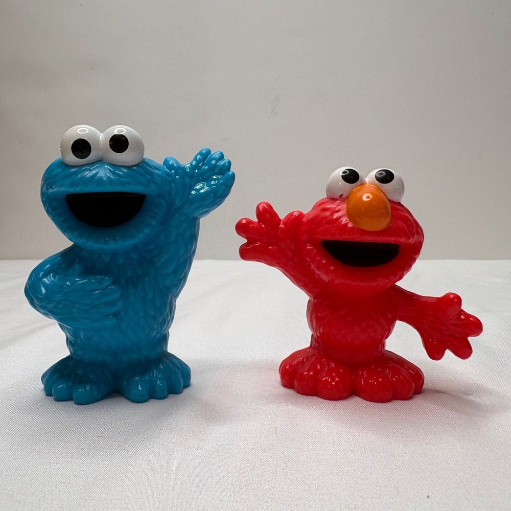 Hasbro Playskool Sesame Street Friends Elmo and Cookie Monster Figurines 2013